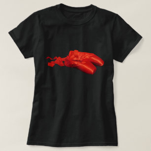 Rote Ballett-Schuhe T-Shirt