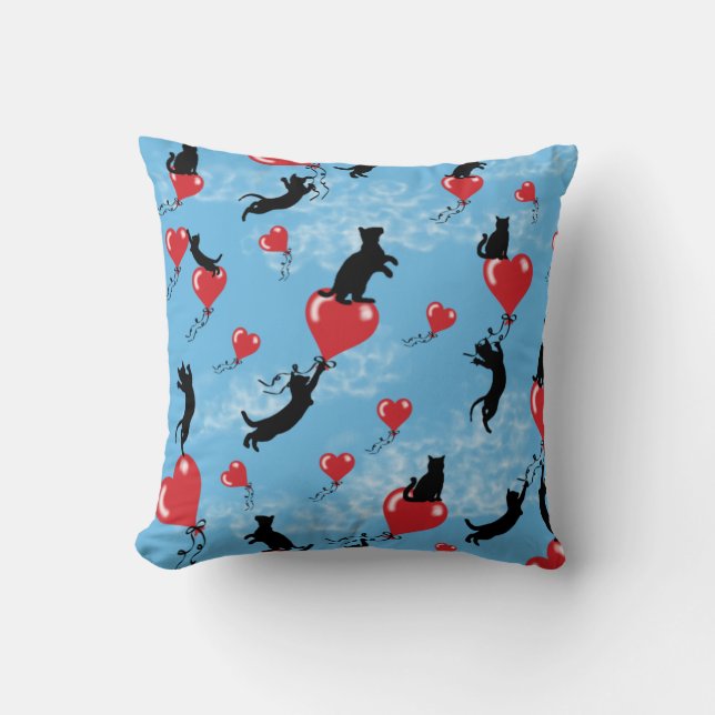 Rote Ballone Kissen (Vorderseite)