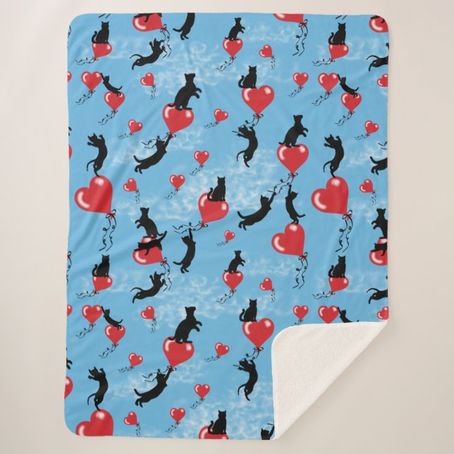 Rote Ballons fliegen Sherpadecke (Vorderseite)