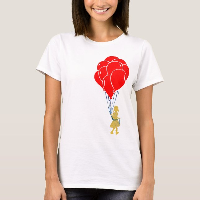 rote Ballons. T-Shirt (Vorderseite)