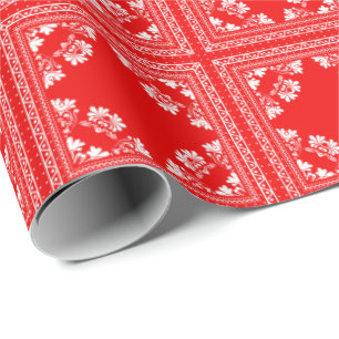 Rote Bandanna Geschenkpapier