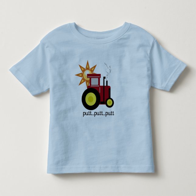Rote Bauernhof-Traktor-T - Shirts und Geschenke (Vorderseite)