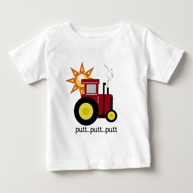 Rote Bauernhof-Traktor-T - Shirts und Geschenke (Vorderseite)