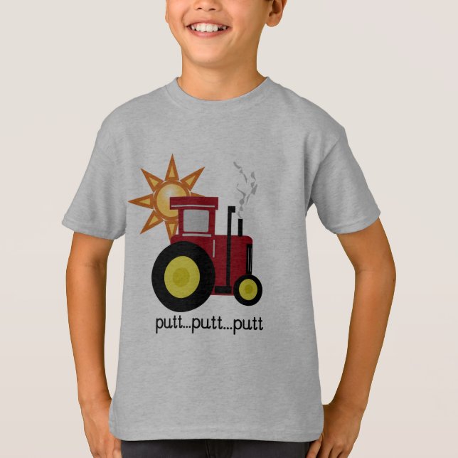 Rote Bauernhof-Traktor-T - Shirts und Geschenke (Vorderseite)