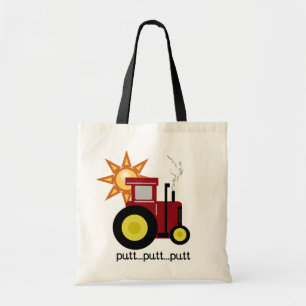 Rote Bauernhof-Traktor-T - Shirts und Geschenke Tragetasche