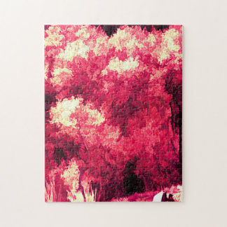 Rote Bäume Puzzle