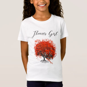 Rote Baumhochzeits-T-Shirts, Geschenke, Aufkleber T-Shirt