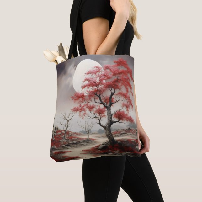 Rote Baumnacht Landschaft (Von Nahem)