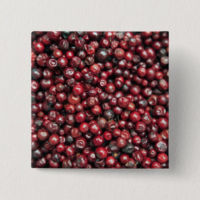 Rote Beeren des Himalaya Button (Vorderseite)