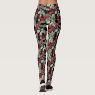 Rote Beeren, Kirschen Leggings