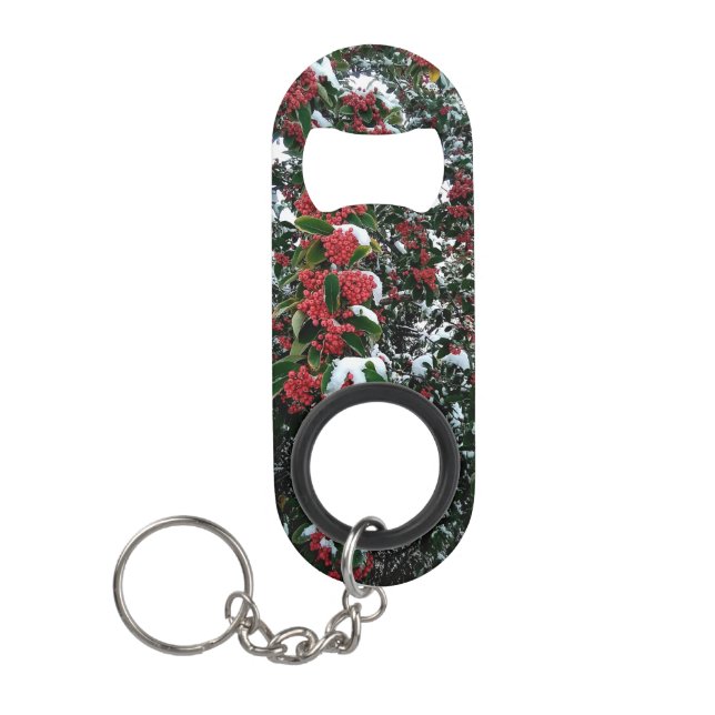 Rote Beeren Mini Flaschenöffner (Vorderseite)