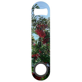 Rote Beeren mit dunkelgrünen Blätter Speed Flaschenöffner