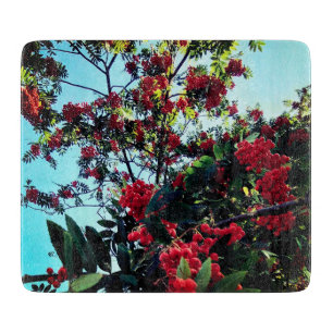 Rote Beeren Schneidebrett
