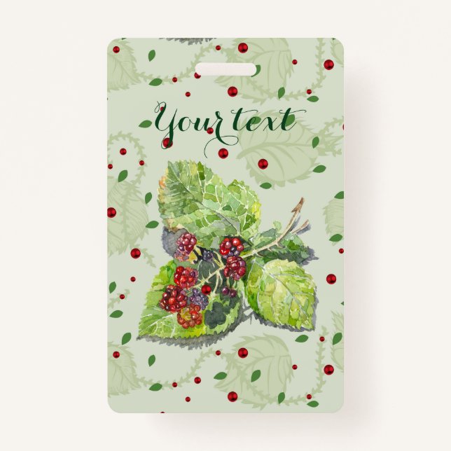 Rote Beeren von BlackBerry Ausweis (Vorderseite)