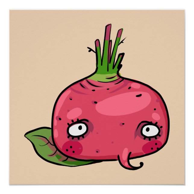 Rote Beete beet Poster (Vorderseite)