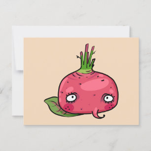 Rote Beete beet Postkarte