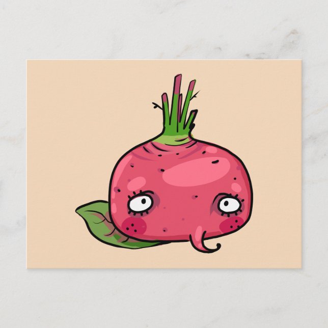 Rote Beete beet Postkarte (Vorderseite)