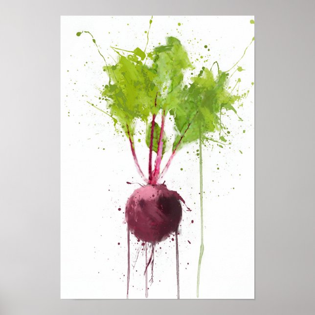 Rote Beete Poster (Vorne)