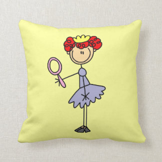 Rote behaarte Prinzessin Kissen