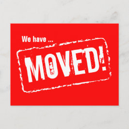 Rote, bewegte Postkarten mit Gummidruck in der Bri