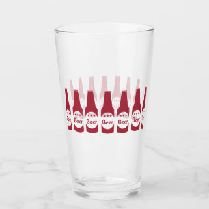 Rote Bierflaschen Glas