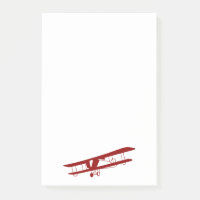 Rote Biplane-it-Notes