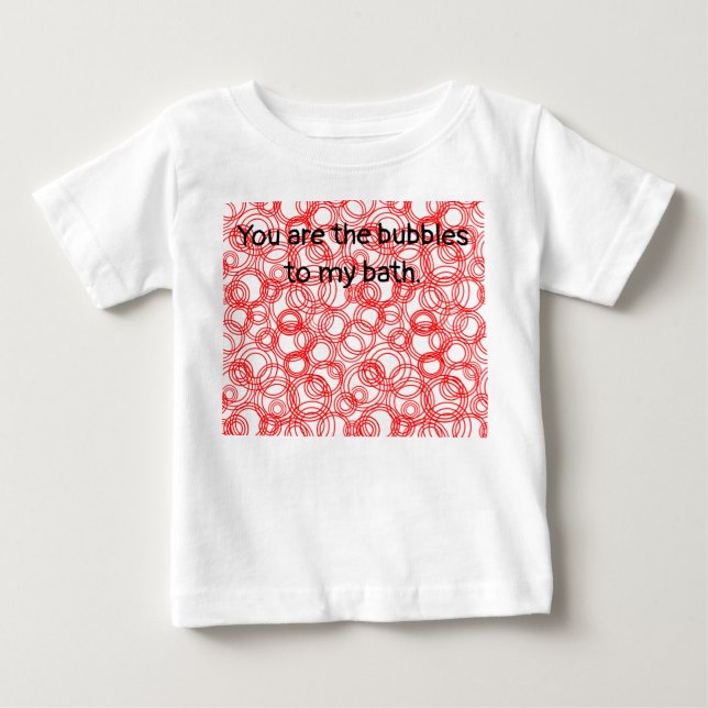 Rote Blasen Baby T-shirt (Vorderseite)