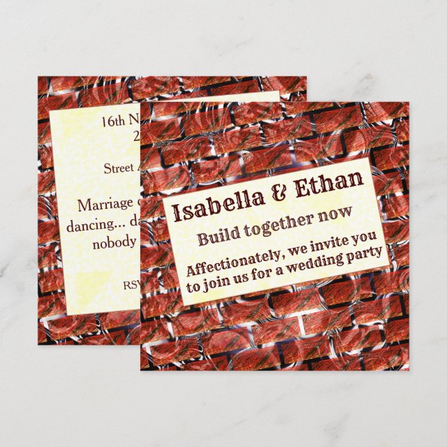 Rote Blasen beim Gittern oder beim Backeneffekt? M Einladung (Vorne/Hinten)