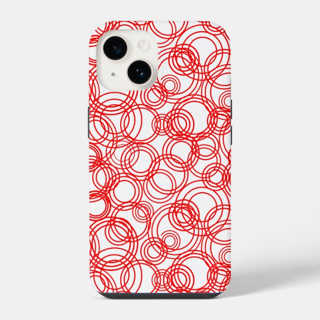 Rote Blasen iPhone Hülle (Rückseite)