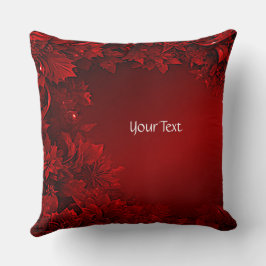 Rote Blätter Blumenstrauß Kissen