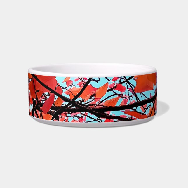 Rote Blätter Napf (Vorderseite)