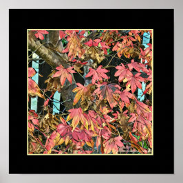 Rote Blätter Poster