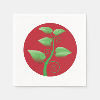 Rote Blätter Serviette