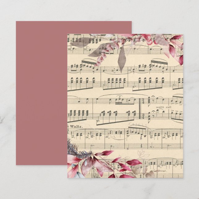 Rote Blätter zum Musikhandbuch (Vorne/Hinten)