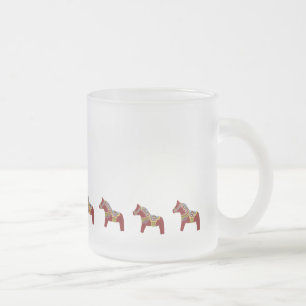Rote, Blaue und Grüne Heißcider-Tasse Mattglastasse