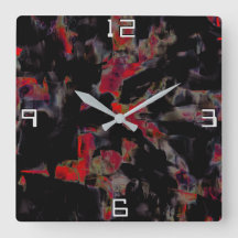 Rote Blenden auf dunkelgrauem Felsuntergrund, Text