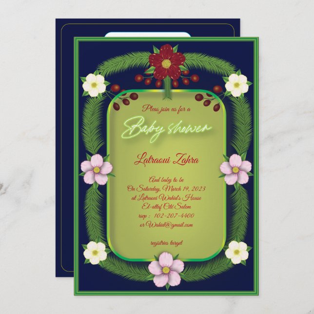 Rote Blume. A (Vorne/Hinten)