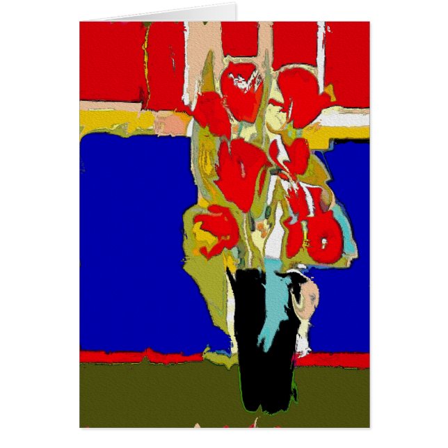 Rote Blume Abstrakt Matisse Hawaii (Vorne)