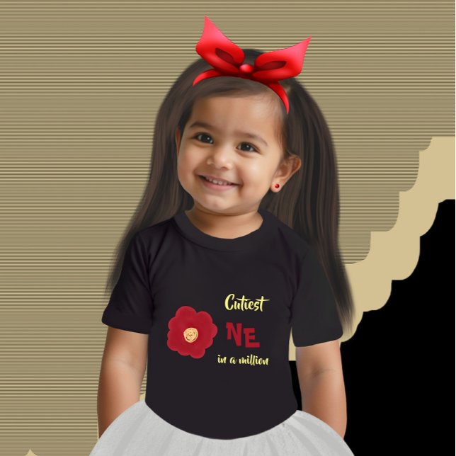 Rote Blume Baby T-shirt (Von Creator hochgeladen)