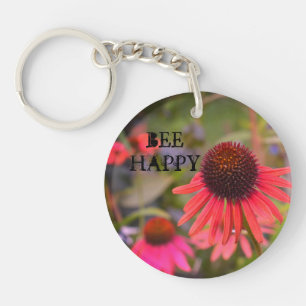 Rote Blume bei der RHS Wisley Classic Round Schlüsselanhänger