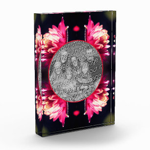 Rote Blume bei Sonnenlicht Fotoblock