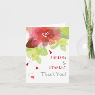 Rote Blume Blumenfrühling Hochzeit Danke Foto