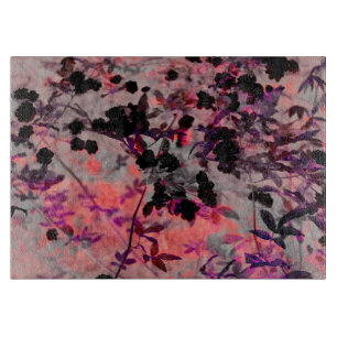 Rote Blume Design Grafikart Schneidebrett