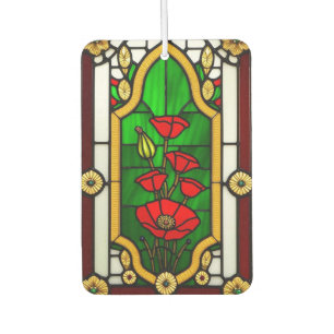 Rote Blume Elegante Kunst, Dichtung und Musik Autolufterfrischer