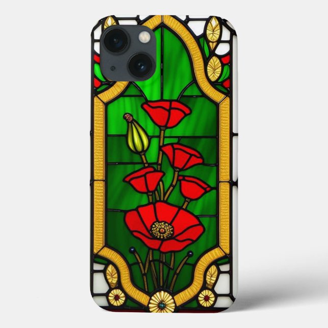 Rote Blume Elegante Kunst, Dichtung und Musik Case-Mate iPhone Hülle (Rückseite)