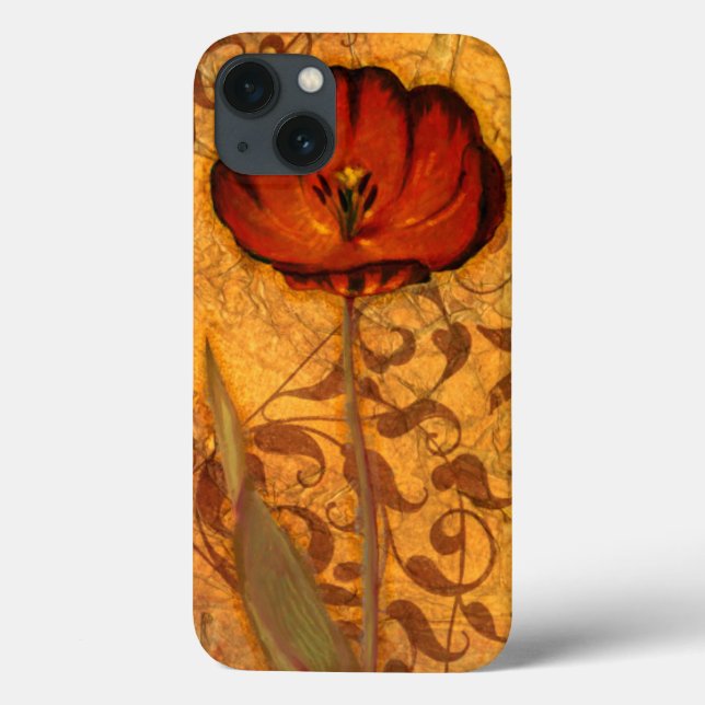 Rote Blume I Case-Mate iPhone Hülle (Rückseite)