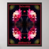 Rote Blume im Sonnenlicht-Rahmen kreieren Ihr eige