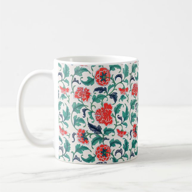Rote Blume Kaffeetasse (Links)