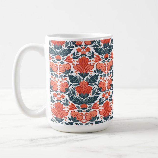 Rote Blume Kaffeetasse (Links)