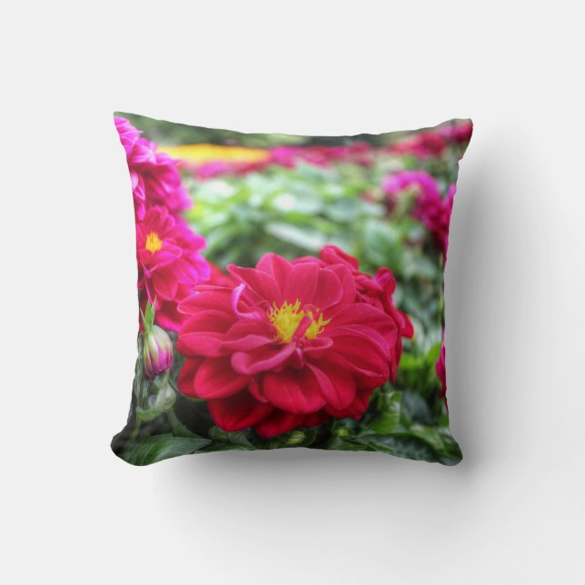 Rote Blume Kissen (Vorderseite)